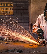 A student works during a welding class at Tennessee College of Applied Technology Nashville. From 2019 to 2024, hiring rates rose for roles requiring a vocational or associate’s degree.
Mandatory Credit:	John Amis/AP via CNN Newsource