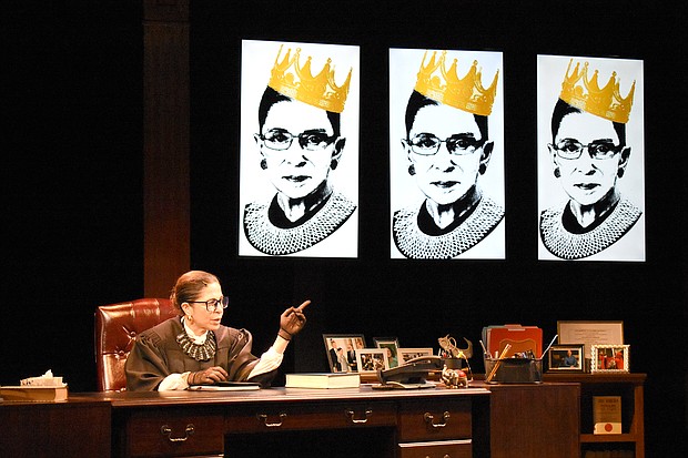 Michelle Azar AS Ruth Bader Ginsburg._Photo_By_Bay_Street_Theater