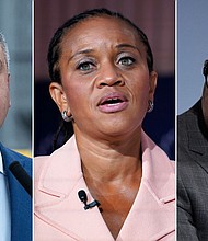 The agents visited the homes of New York Police Department Commissioner Edward Caban, First Deputy Mayor Sheena Wright, and Deputy Mayor for Public Safety Philip Banks III, according to the sources.
Mandatory Credit:	Getty Images, Alamy via CNN Newsource