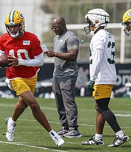 Jordan Love (L) is the main catalyst of the Packers offense.
Mandatory Credit:	Sebastiao Moreira/EPA-EFE/Shutterstock via CNN Newsource