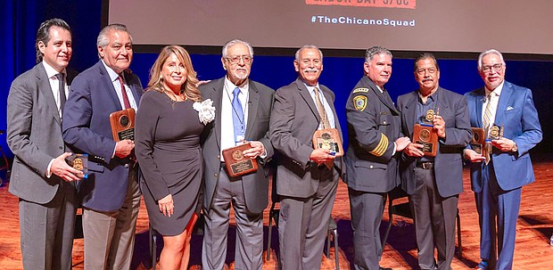 Five original members of Houston’s first all-Latino homicide team within the Houston Police Department