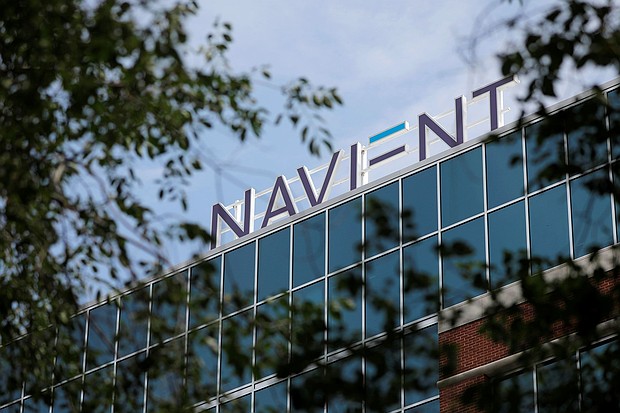 Signage is seen on the offices of Navient in Wilmington, Delaware, in June 2021.
Mandatory Credit:	Andrew Kelly/Reuters via CNN Newsource