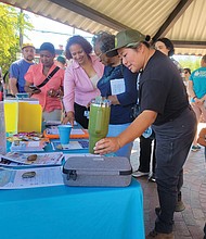 Richmond residents fill out cards to give their suggestions for capital improvement projects at the formal launch of the Richmond People’s Budget on Sep 10, 2024.