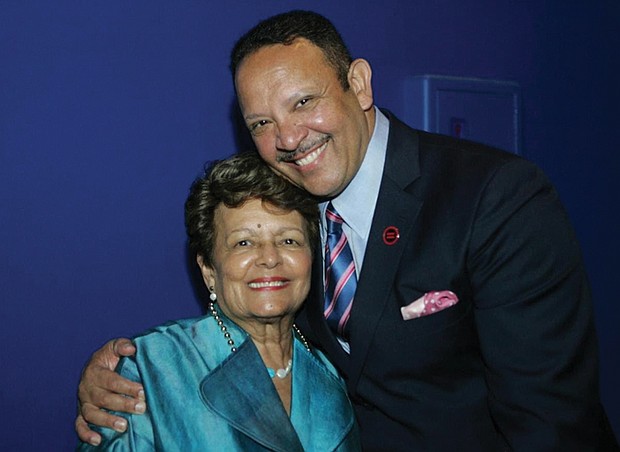 National Urban League President and CEO Marc Morial and his mother, Sybil Haydel Morial.