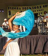 Adelle Brown of the Latin Ballet of Virginia performs at Abner Clay Park during the 33rd Down Home Family Reunion.
