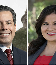 From left: Democrat Jonathan Gracia is challenging Republican incumbent Janie Lopez in state House District 37, which covers part of the Rio Grande Valley and includes Harlingen and part of Brownsville. Credit: Social media