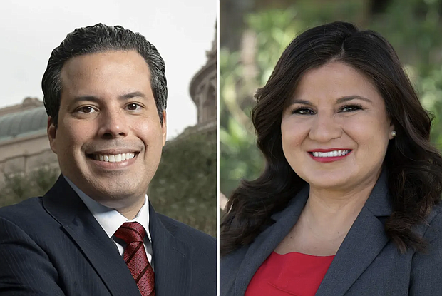 From left: Democrat Jonathan Gracia is challenging Republican incumbent Janie Lopez in state House District 37, which covers part of the Rio Grande Valley and includes Harlingen and part of Brownsville. Credit: Social media