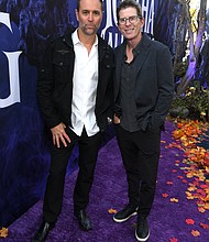 LOS ANGELES, CALIFORNIA - SEPTEMBER 16: (L-R) Marc Scizak and Keith Campbell attend the launch event for Marvel Television's Agatha All Along at El Capitan Theatre in Hollywood, California on September 16, 2024. (Photo by Alberto E. Rodriguez/Getty Images for Marvel)