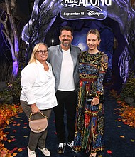 LOS ANGELES, CALIFORNIA - SEPTEMBER 16: (2nd L-R) Dave Jordan and Justine von Winterfeldt attend the launch event for Marvel Television's Agatha All Along at El Capitan Theatre in Hollywood, California on September 16, 2024. (Photo by Alberto E. Rodriguez/Getty Images for Marvel)