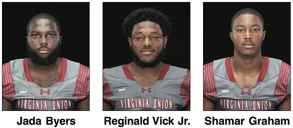 Virginia Union University’s Jada Byers, Reginald Vick Jr., and Shamar Graham have earned CIAA Player of the Week honors for …