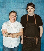 Chef Daya Myers-Hurt and Chef Matt Sweeney/Photo by Samantha Wiley Photography