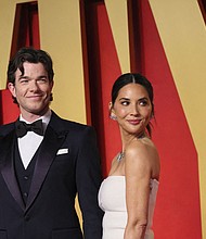 John Mulaney and Olivia Munn, pictured at the 2024 Vanity Fair Oscar party in Beverly Hills, welcome home a baby girl.
Mandatory Credit:	Danny Moloshok/Reuters/File via CNN Newsource