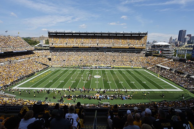Acrisure Stadium in Pittsburgh is one of the stadiums that will be used as an emergency shelter during extreme weather.
Mandatory Credit:	Justin K. Aller/Getty Images via CNN Newsource