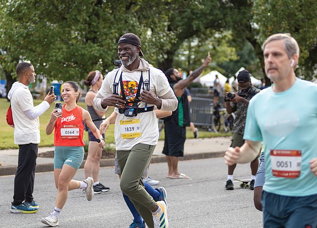 Actor and humanitarian Djimon Hounsou runs Sept. 21 in the third edition of Run Richmond 16.19 at Kanawha Plaza.