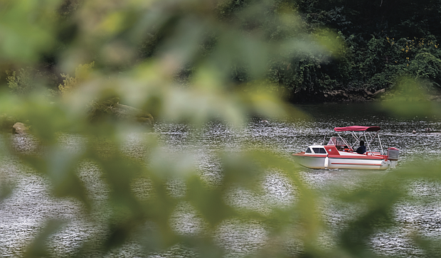 A boat sails on the James River during the recent James RiverEco Fest on Sept. 7. The event was hosted by The James River Association’s recently opened James A. Buzzard River Education Center. The facility serves as an environmental education hub for students and improves river access for visitors.