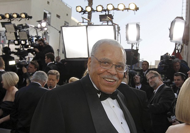 James Earl Jones arrives before the 84th Academy Awards on Sunday, Feb. 26, 2012, in Los Angeles. Jones, who overcame racial prejudice and a severe stutter to become a celebrated icon of stage and screen, died at age 93, on Sept. 9.