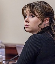 Hannah Gutierrez Reed, the armorer for the movie "Rust," was convicted of involuntary manslaughter in March in the death of cinematographer Halyna Hutchins.
Mandatory Credit:	Luis Sánchez Saturno/Getty Images via CNN Newsource
