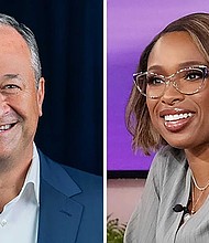 Second Gentleman Doug Emhoff and Jennifer Hudson