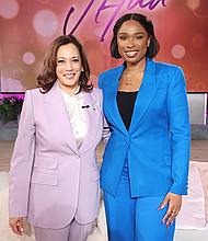 Vice President Kamala Harris and Jennifer Hudson
