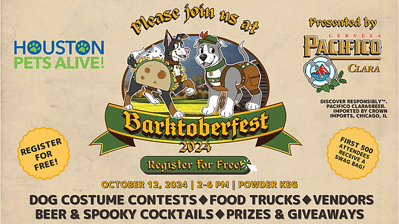 Barktoberfest 2024, a free dog-friendly event benefiting Houston Pets Alive!, will take place on October 12th at Powder Keg, featuring …