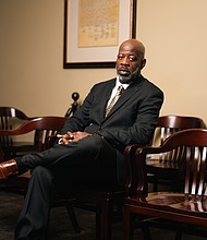 Dr. Kareem Jordan, Dean of the College of Juvenile Justice (COJJ) at Prairie View A&M University/
Photography by Nicholas Hunt, Office for Marketing and Communications