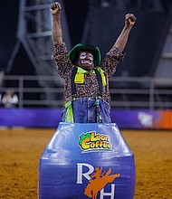 Legendary Barrelman Leon Coffee/Photo credit Houston Livestock Show and Rodeo