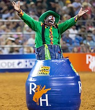 Legendary Barrelman Leon Coffee/Photo credit Houston Livestock Show and Rodeo
