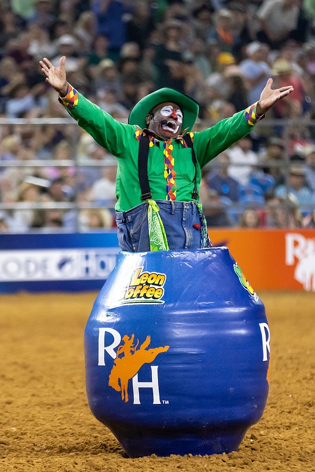 Legendary Barrelman Leon Coffee/Photo credit Houston Livestock Show and Rodeo