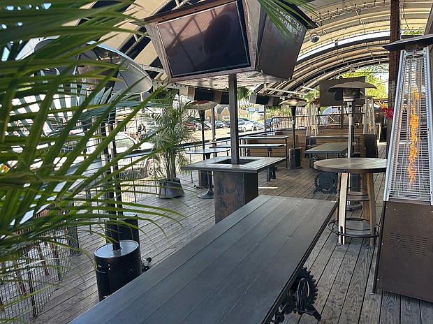 The patio at The Savoy is one of the biggest and best in the Third Ward, with a 250-person capacity.