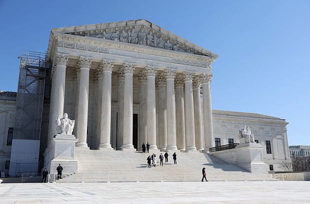 The Supreme Court declined on October 7 to take up an appeal from parents in Michigan and Virginia who accused Attorney General Merrick Garland of stifling their freedom of speech with a three-year-old memo.
Mandatory Credit:	Kevin Dietsch/Getty Images via CNN Newsource