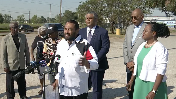 Congressman Al Green Potholes Podium