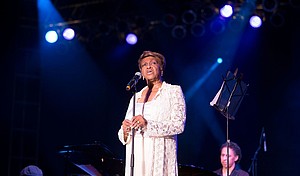 Cissy Houston, pictured during the 30th Anniversary Martin Luther King Jr. Concert Series Gospel Night at Wingate Field on August 20, 2012 in Brooklyn, has died at 91.
Mandatory Credit:	Cory Schwartz/Getty Images via CNN Newsource