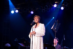 Cissy Houston, pictured during the 30th Anniversary Martin Luther King Jr. Concert Series Gospel Night at Wingate Field on August 20, 2012 in Brooklyn, has died at 91.
Mandatory Credit:	Cory Schwartz/Getty Images via CNN Newsource