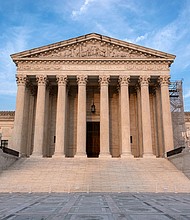 The US Supreme Court is seen here on August 25, in Washington, DC. The Supreme Court on October 7 left in place a court order blocking the Biden administration from enforcing in Texas its policy of requiring hospitals to provide emergency abortion care.
Mandatory Credit:	Kevin Carter/Getty Images via CNN Newsource