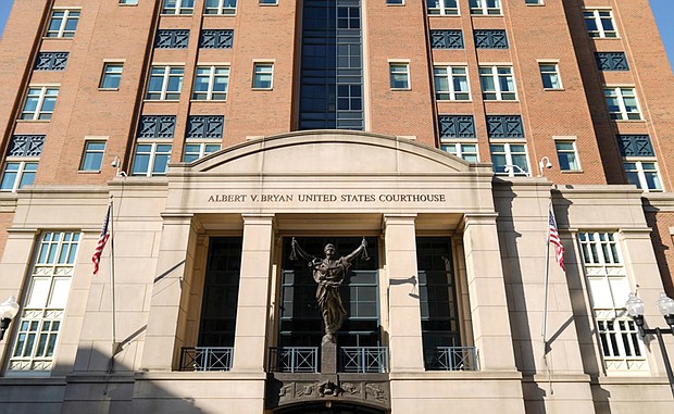 The U.S. District Court for the Eastern District of Virginia seen on Sept. 9 in Alexandria.