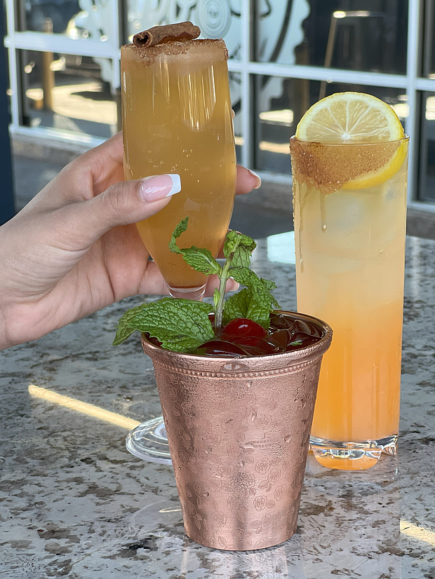The Locker Room’s new fall cocktails are a delicious way to celebrate the season. (L-R) Cinnamon Twist, Fallen Leaves, and Maple Peach Harvest.
Photos: Visual Influence