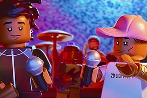 Jay-Z and Pharrell Williams in "Piece by Piece."