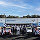 Hyundai team members are photographed after securing the Manufacturers’ Championship at Michelin Raceway Road Atlanta in Braselton, Ga., Oct. 11, 2024. (Photo/Bryan Herta Autosport/LAT)