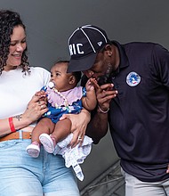 Brandy Stoney and husband Mayor Levar M. Stoney celebrate daughter Sunday’s first RVA East End Festival on Sept. 21.