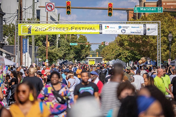 Hundreds pass through the 2nd Street Festival as it returned to celebrate its 36th anniversary on Oct. 5 and 6. The event highlights the rich culture of the Historic Jackson Ward neighborhood in Downtown Richmond.