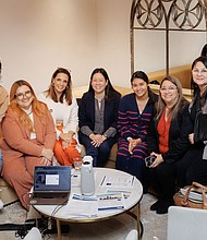 Charla Session at the second annual Latina Entrepreneurship Conference with Hope Shimabuku, Regional Director of the Texas Regional United States Patent and Trademark Office (Center)