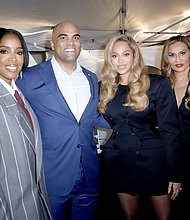 Kellly Rowland, Colin Allred, Beyonce' Knowles Carter, and Tina Knowles