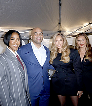 Kelly Rowland, Colin Allred, Beyonce Carter, and Tina Knowles