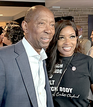 former Houston mayor Sylvester Turner and Congresswoman Jasmine Crockett