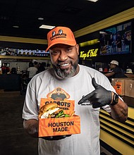 Bun B with the Carrots Burger Credit: Dylan McEwan
