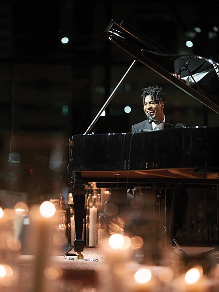 Singer Jon Batiste performs at the Golden Gala at Main Street Station where the VCU Massey Comprehensive Cancer Center celebrated its 50th anniversary Oct. 24.