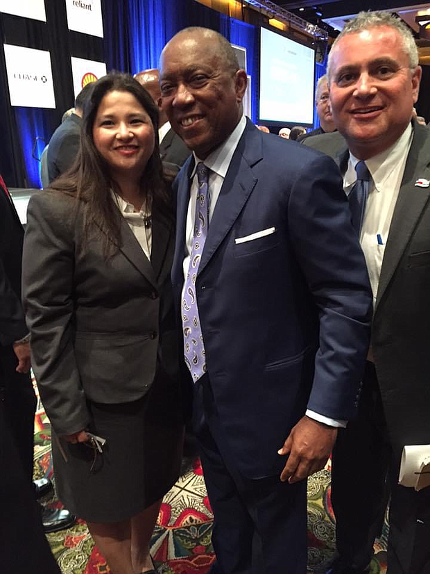 Sylvester Turner with Burt Levine and wife