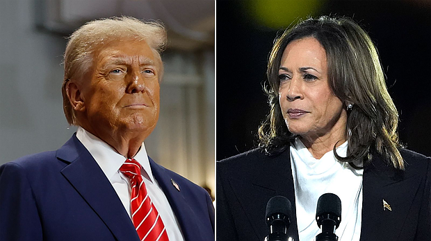 Donald Trump and Vice President Kamala Harris