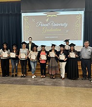 James Berry Science Magnet School's first Parent University Leaders graduation of the 2024-25 school year