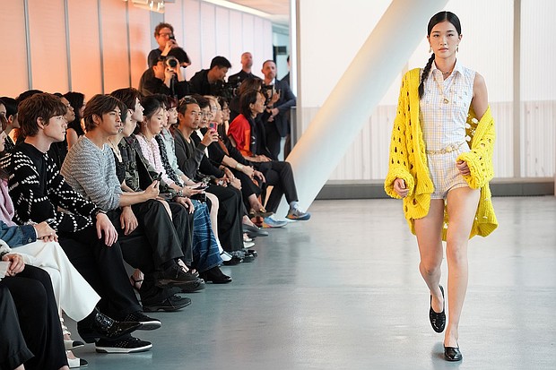 A model walks the runway during the Chanel Cruise show at the Hong Kong Design Institute on Tuesday, November 5.
Mandatory Credit:	Anthony Kwan/Getty Images via CNN Newsource